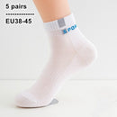 10 Pcs=5 Pairs Men Socks Cotton Socks Breathable Sweat-Absorbent Spring Autumn Black Socks Deodorant Business Men Socks Pack