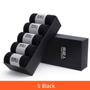 10 Pcs=5 Pairs Men Socks Cotton Socks Breathable Sweat-Absorbent Spring Autumn Black Socks Deodorant Business Men Socks Pack