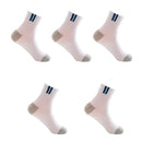 10 Pcs=5 Pairs Men Socks Cotton Socks Breathable Sweat-Absorbent Spring Autumn Black Socks Deodorant Business Men Socks Pack