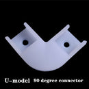 2-30pcs/lot LED aluminum profile U Style 0.5M for 5050 5630 led strip,milky/transparent cover for aluminum channel