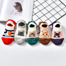 10 Piece=5 Pairs/lot Cute Animal Spring Women Socks Set Korean Style Funny Cat Dog Panda Low Cut Ankle Short Sox Happy Size34-40