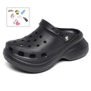 Summer Women Clogs Quick Dry Wedges Platform Garden Shoes Beach Sandals Home Slippers Thick Sole Increased Flip Flops for Women