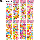 40 Sheets/lot Cartoon Stickers 3D Cartoons Characters Princess Random Puffy Sticker Gifts For Girls Boys Festival Party Stickers