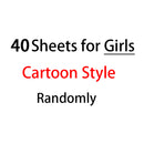 40 Sheets/lot Cartoon Stickers 3D Cartoons Characters Princess Random Puffy Sticker Gifts For Girls Boys Festival Party Stickers