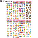 40 Sheets/lot Cartoon Stickers 3D Cartoons Characters Princess Random Puffy Sticker Gifts For Girls Boys Festival Party Stickers