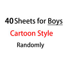 40 Sheets/lot Cartoon Stickers 3D Cartoons Characters Princess Random Puffy Sticker Gifts For Girls Boys Festival Party Stickers
