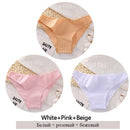 3Pcs Cotton Panties Women Low-Rise Underwear M-2XL Ladies Comfortable Briefs Plus Size Underpants Soft Female Lingerie 7 Colors