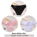 3Pcs Cotton Panties Women Low-Rise Underwear M-2XL Ladies Comfortable Briefs Plus Size Underpants Soft Female Lingerie 7 Colors