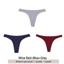3Pcs Cotton Panties Women Low-Rise Underwear M-2XL Ladies Comfortable Briefs Plus Size Underpants Soft Female Lingerie 7 Colors