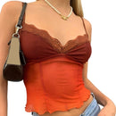 2021 Y2K Crop Tops Women Summer Corset Tank Top For GIrls Sexy E-girl Style Spaghetti Strap with Lace Clothes Basic Stretch Cami