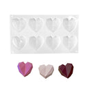 1 PCS Silicone Cake Mold 3D Love Heart Shape Baking Tools Non-Stick Chocolate Mold Jelly Candy Mould DIY Decorating Tools