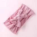 1pcs Cable Knit Nylon Bow Headwrap, One size fits all nylon headbands, wide nylon headbands, baby headbands, Knot bow headwear