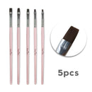 3/7pcs Nail Pen Brush 7 Different Sizes Nail Glue Phototherapy Pen Suitable for Professional Salon or Home Use Gel Nail Brush