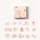 45Pcs/box Cute House Stickers Creative Special-shaped Cartoon Stickers Scrapbooking Dairy Stickers Decoration Diy Stationery