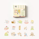 45Pcs/box Cute House Stickers Creative Special-shaped Cartoon Stickers Scrapbooking Dairy Stickers Decoration Diy Stationery