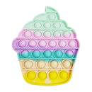 Push Bubble Board Game Anti Stress Relief Toy Kids Push Bubble Ice Cream Board Game Gifts Children Fun Pressure Reduction