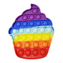 Push Bubble Board Game Anti Stress Relief Toy Kids Push Bubble Ice Cream Board Game Gifts Children Fun Pressure Reduction