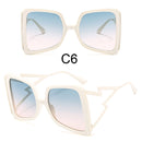 Fashion Oversize Bow Shape Square Sunglasses for Women 2021 New Luxury Brand Big Frame Gradient Sun Glasses Female Summer Shades