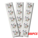 100-500pcs Thank You Stickers Heart Floral Seal Labels Cute Paper Stickers For Wedding Party Cards Envelope Stationery Stickers
