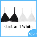 1/2PCS French Style Bralette Seamless Deep V Lace Bra Wireless Thin Underwear Sexy Lingerie Soft Push Up Bras For Women Hot
