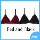 1/2PCS French Style Bralette Seamless Deep V Lace Bra Wireless Thin Underwear Sexy Lingerie Soft Push Up Bras For Women Hot
