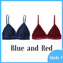 1/2PCS French Style Bralette Seamless Deep V Lace Bra Wireless Thin Underwear Sexy Lingerie Soft Push Up Bras For Women Hot
