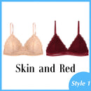 1/2PCS French Style Bralette Seamless Deep V Lace Bra Wireless Thin Underwear Sexy Lingerie Soft Push Up Bras For Women Hot