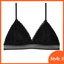 1/2PCS French Style Bralette Seamless Deep V Lace Bra Wireless Thin Underwear Sexy Lingerie Soft Push Up Bras For Women Hot