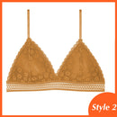 1/2PCS French Style Bralette Seamless Deep V Lace Bra Wireless Thin Underwear Sexy Lingerie Soft Push Up Bras For Women Hot