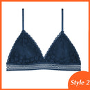 1/2PCS French Style Bralette Seamless Deep V Lace Bra Wireless Thin Underwear Sexy Lingerie Soft Push Up Bras For Women Hot