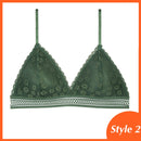 1/2PCS French Style Bralette Seamless Deep V Lace Bra Wireless Thin Underwear Sexy Lingerie Soft Push Up Bras For Women Hot