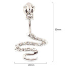 Crystal Belly Piercing Snale Skull Button Rings Bar Barbell Drop Dangle Navel Rings Nombril Ombligo Ring Women Men Body Jewelry