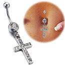 Crystal Belly Piercing Snale Skull Button Rings Bar Barbell Drop Dangle Navel Rings Nombril Ombligo Ring Women Men Body Jewelry