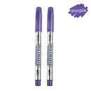2pcs/lot DIY Metallic Waterproof Permanent Paint Marker Pens Gold And Silver For Drawing Students Supplies Marker Craftwork Pen