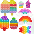 Push Bubble Board Game Anti Stress Relief Toy Kids Push Bubble Ice Cream Board Game Gifts Children Fun Pressure Reduction