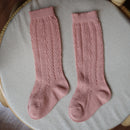 Summer Kids Socks Floral Big Bow Toddlers Girls knee High Long Sock Soft Cotton Hollow Out Baby Socks Mesh Girl Princess Socken