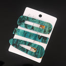 1/2/3 PCS Women Fashion Leopard Acetate Geometric Hair Clips Vintage Hairpins Barrettes Hair Accessories All Match Hair Clips