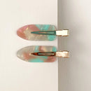 1/2/3 PCS Women Fashion Leopard Acetate Geometric Hair Clips Vintage Hairpins Barrettes Hair Accessories All Match Hair Clips