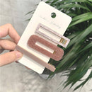 1/2/3 PCS Women Fashion Leopard Acetate Geometric Hair Clips Vintage Hairpins Barrettes Hair Accessories All Match Hair Clips