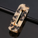 1/2/3 PCS Women Fashion Leopard Acetate Geometric Hair Clips Vintage Hairpins Barrettes Hair Accessories All Match Hair Clips