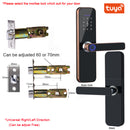 Tuya Wifi Electronic Smart Door Lock With Biometric Fingerprint / Smart Card / Password / Key Unlock/ USB Emergency Charge