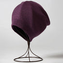 VISROVER  6 colors unsex Autumn winter solid color real cashmere beanies best matched New cashmere man woman Warm skullies