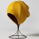 VISROVER  6 colors unsex Autumn winter solid color real cashmere beanies best matched New cashmere man woman Warm skullies