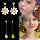 1 Pair Korean Daisy Yellow Sun Flower Stud Earrings Girl Drop Jewelry Stud Earrings Summer Trendy Plant Jewelry for Girls