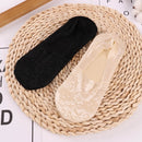 1/2 Pairs Fashion Women Girls Summer Socks Style Lace Flower Short Sock Antiskid Invisible Ankle 2020 Sox Sock Slippers