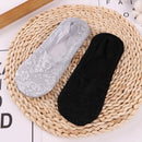 1/2 Pairs Fashion Women Girls Summer Socks Style Lace Flower Short Sock Antiskid Invisible Ankle 2020 Sox Sock Slippers