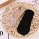 1/2 Pairs Fashion Women Girls Summer Socks Style Lace Flower Short Sock Antiskid Invisible Ankle 2020 Sox Sock Slippers
