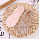 1/2 Pairs Fashion Women Girls Summer Socks Style Lace Flower Short Sock Antiskid Invisible Ankle 2020 Sox Sock Slippers