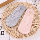 1/2 Pairs Fashion Women Girls Summer Socks Style Lace Flower Short Sock Antiskid Invisible Ankle 2020 Sox Sock Slippers