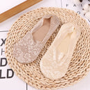 1/2 Pairs Fashion Women Girls Summer Socks Style Lace Flower Short Sock Antiskid Invisible Ankle 2020 Sox Sock Slippers